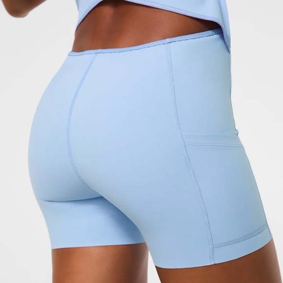 SPANXshape™ Get Moving High Neck Dress in Hydrangea Light Blue - Picture 4 of 9